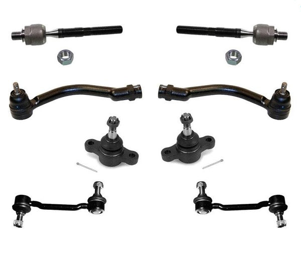 Fits 2007-2009 Amanti Ball Joints Tie Rods Sway Bar 8Pc Kt