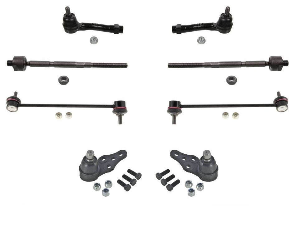 04-08 Forenza 05-08 Reno Inn & Out Tie Rod Ends Ball Joints Sway Bar Links 8Pc