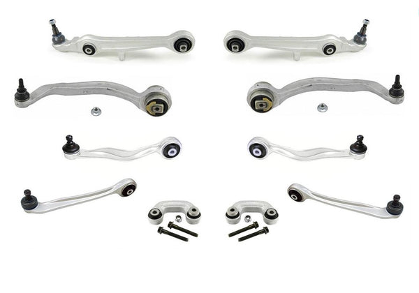 03-05 VW Passat 02-04 A6 Front Upper & Lower Control Arms 10Pc Kit