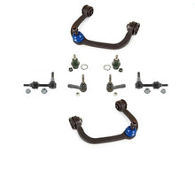 8 piezas para 04-05 Ford F150 2WD brazos de control superiores junta esférica baja y varillas de amarre 4803K