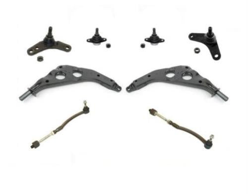 02-06 Mini Cooper Kit Lower Control Arm Ball Joints Tie Rods Inner & Outer 8Pc