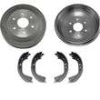 For 2009-2013 Chevrolet Silverado 1500 2 Rear Brake Drums & Rear Brake Shoes