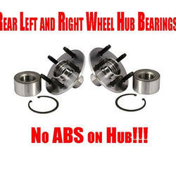 Left and Right Rear Hub Wheel Bearing Kit AVIATOR Fits Ford EXPLORER