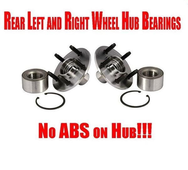 Left and Right Rear Hub Wheel Bearing Kit AVIATOR Fits Ford EXPLORER