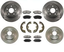 Brake Rotors & Ceramic Pads Fits 07-12 Nissan Altima F & R 31464 31312 7Pc