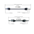 Front CV AXLES fits for 01-08 2.0L Hyundai Elantra/Tiburon Manual Transmission