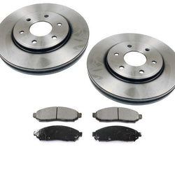 Front Brake Rotor & Brake Pads For Nissan Frontier Rear Wheel Drive 2.5L 05-2014