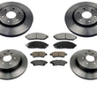 Front & Rear Brake Rotors & Ceramic Pads for Nissan Pathfinder 4.0L 2005-2012