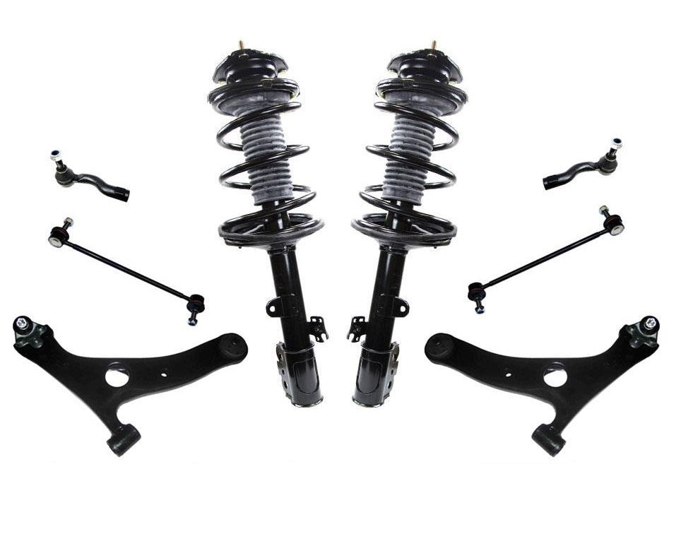 Frt Complete Struts Control Arms Ball Links For 01-05 Rav4 Rav 4 ALL WHEEL DRIVE