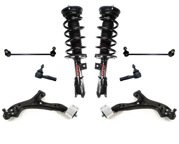 Fits 07-09 Equinox Without Sport Suspension (2) Front Complete Spring Struts 8Pc
