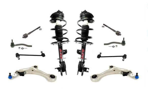 Brazo de control, rótula, resortes helicoidales, puntales, varillas de amarre, oscilación para 09-14 Murano 10p