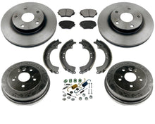 Fits 03-05 Toyota Rav4 Frt Rotors Ceramic Brake Pads Rear Brake Drums Shoes Kit