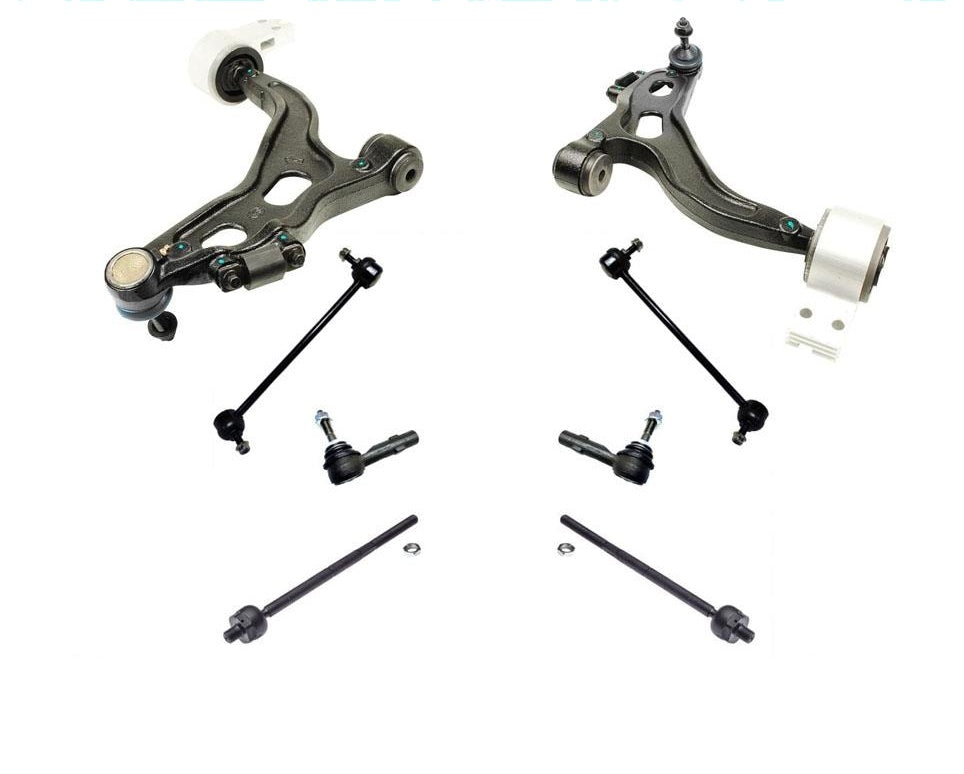 8 Pcs Kit Control Arms Links Tie Rods For 05-07 Five Hundred Front Wheel Drive