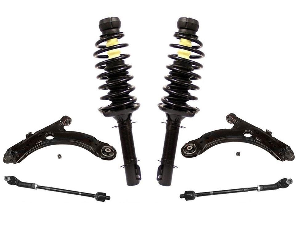 Brazos de control inferiores delanteros izquierdo y derecho y tirantes para Volswagen Jetta 2000-2004
