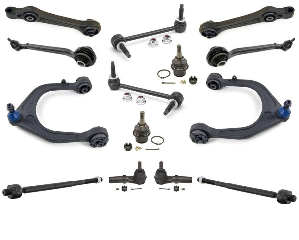 Up Low Control Arms Ball Joints for 06-10 Charger 300 SRT8 Rear Wheel Drive 14Pc