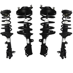 Puntal de resorte helicoidal rápido Ft & Rr para Tiburon Base 03-08 / No GT Limited No Sport