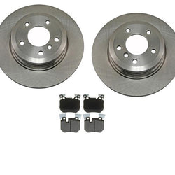 Fits 2008-2013 BMW 135i Rear Brake Rotors & Dash4 Ceramic Pads 34400 CD1372