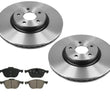 Fit For 13-15 Focus ST Turbo Front Disc Brake Rotors & Ceramic Pads