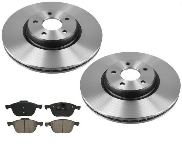 Fit For 13-15 Focus ST Turbo Front Disc Brake Rotors & Ceramic Pads