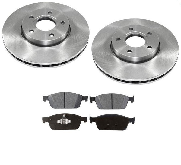 Compatible con rotores de freno de disco delantero y pastillas de cerámica para Ford Focus ST 2.0L Turbo 13-14.