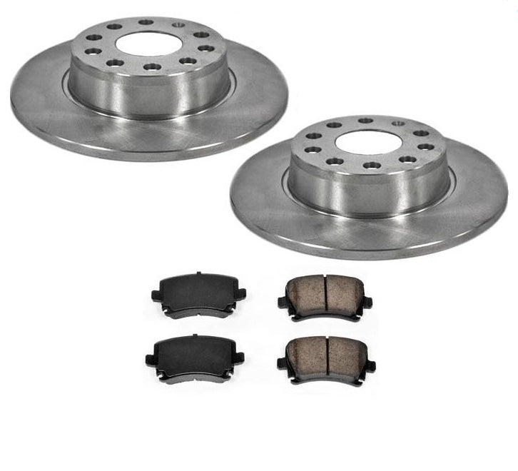 Disc Brake Rotor Rear With Ceramic Pads 10-13 A3 & A3 Quattro 2.0L Rear