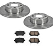 Disc Brake Rotor Rear With Ceramic Pads 10-13 A3 & A3 Quattro 2.0L Rear