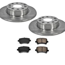 Rotor de freno de disco trasero con pastillas de cerámica 10-13 A3 y A3 Quattro 2.0L trasero 