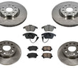 Fit For 06-09 A3 A3Q 2.0L F & R Disc Brake Rotors & Ceramic Pads No TDI No 3.2L