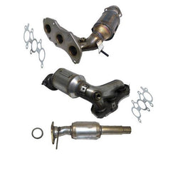 Fits For 07-09 RX350 AWD 4x4 F & R Manifold Converter + Under Suv Converter 3