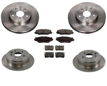 Se adapta a Lexus IS250 06-08 rotores de freno delanteros y traseros y pastillas de cerámica 6 piezas