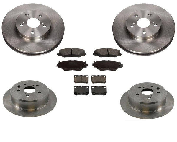 Fits For Lexus IS250 06-08 Front & Rear Brake Rotors & Ceramic Pads 6pc