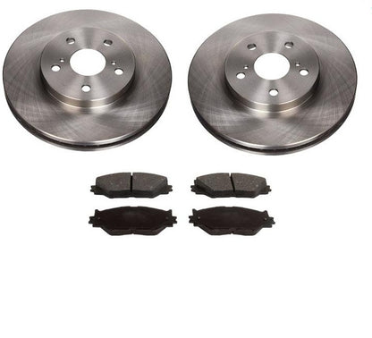 09-13 IS250 Canda Spec 4Dr (2) Front Brake Rotors & Ceramic Pads 31314 CD1178