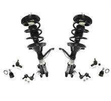 (2) Frt Complete Shock Spring Struts Ball Joints Tie Rods For 03-11 Element 8Pc