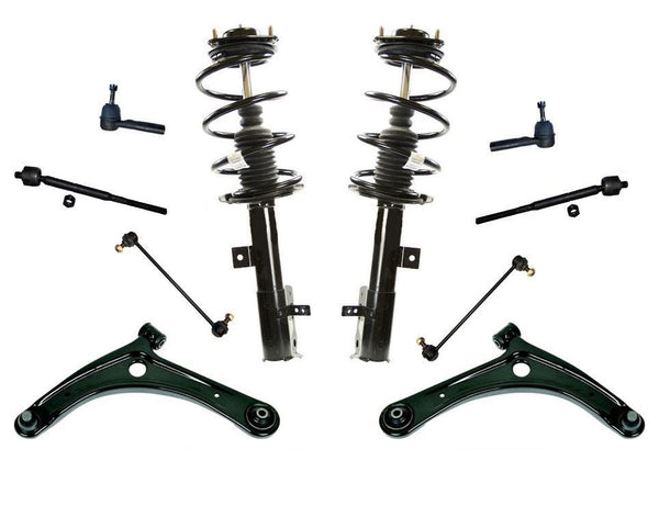 Fits 07-12 Caliber 2.0L 2.4L / No SRT4 (2) Complete Shock Spring Struts Chassis