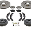 01-04 PT Cruiser No ABS No Turbo Disc Brake Rotors Ceramic Pads Drums Shoes Spg