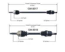 Axles FIt Chev Metro 98-01 Metro 95-97 & Suzuki Swift 95-01 A/T ONlY 1.3L