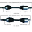 CV Axle Shaft-New Ft Lft & Rgt 8227 8226 Fits 05-08 GXP 06-09 Impala Police 5.3L