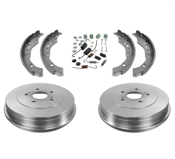 Fits For 08-14 Scion xD Rear Brake Drums Brake Shoes Springs 4Pc Kit