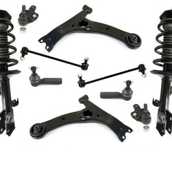 Se adapta a 09-13 Matrix S rueda delantera Dr 2.4 brazos de control de puntales de resorte de choque 10 piezas