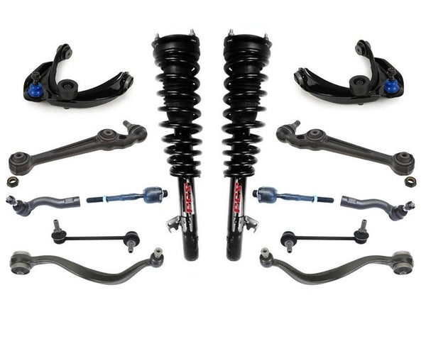 Suspension and Chassis 14pc Kit for Mazda 6 i 2.3 Automatic Transmission 03-07