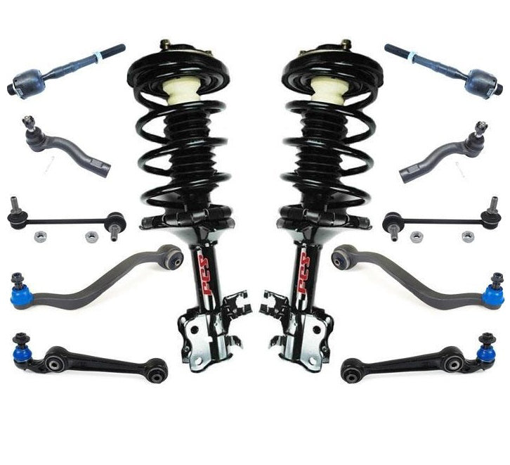 06-09 Fusion 2.3 Front Wheel Drive Automatic Coil Spring Struts C Arms Tie Rods