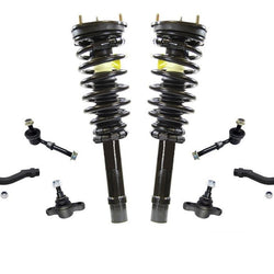 2 puntales delanteros, puntales de resorte helicoidales completos, 2 barras de acoplamiento, 2 rótulas de barra estabilizadora, 8 piezas Kt