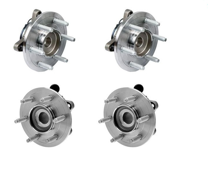 03-06 Expedition 2 Wheel Drive Front Hub & Rear Wheel Assembly 4 Pc Kit