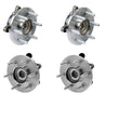 03-06 Expedition 2 Wheel Drive Front Hub & Rear Wheel Assembly 4 Pc Kit
