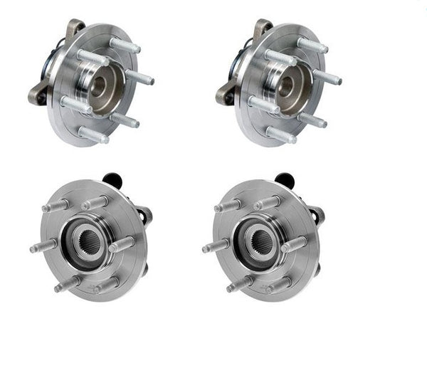 03-06 Expedition 2 Wheel Drive Front Hub & Rear Wheel Assembly 4 Pc Kit