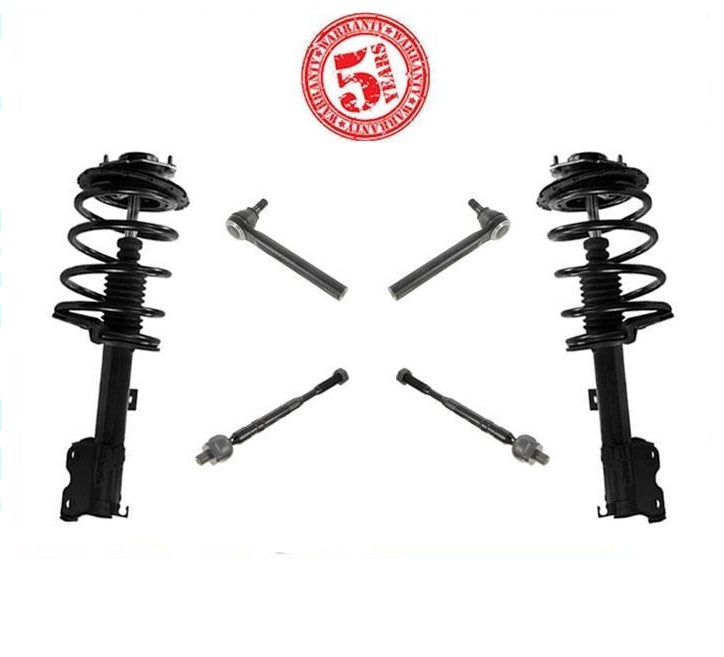 Front Complete Struts Inner & Outer Tie Rods For Nissan Murano 2003 2004