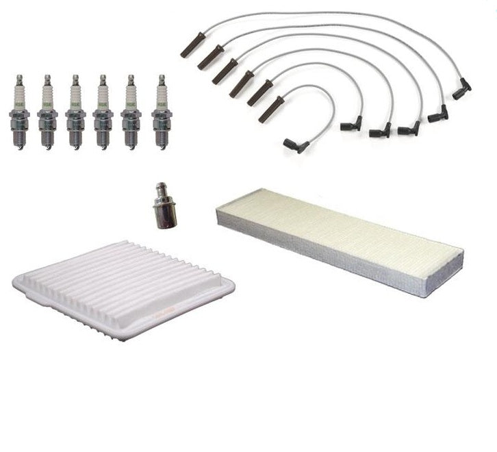 Se adapta al juego de cables de enchufe Equinox 05-09, filtro de cabina de aire, enchufes PCV NGK, Kit de 10 piezas