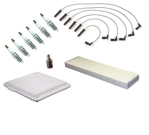 Fits For 05-09 Equinox Plug Wire Set Air Cabin Filter PCV A.C Iridium Plugs 10Pc