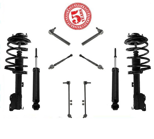 2003-2004 Murano Puntales delanteros Amortiguadores traseros Varillas interiores y exteriores y eslabones de barra estabilizadora