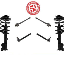 Front Complete Shock Struts Outer & Inner Tie Rods For Murano 2005 2006 2007